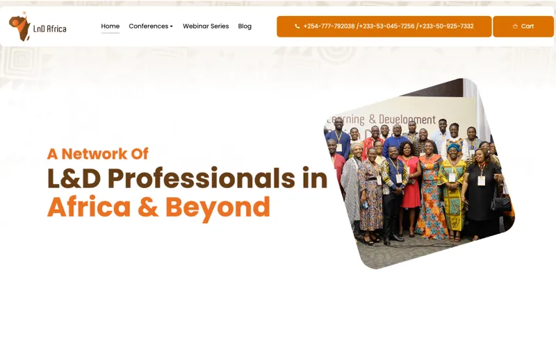 Screenshot of L&D Africa